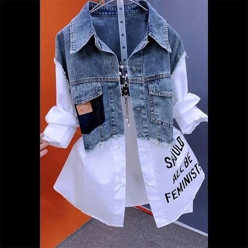 Women's Paneled Denim Jacket