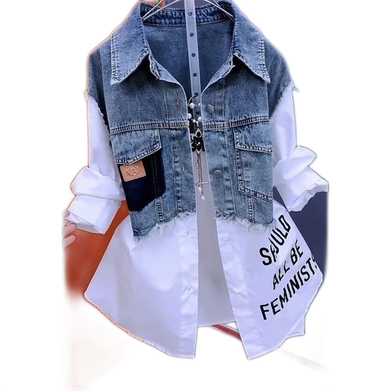 Women's Paneled Denim Jacket